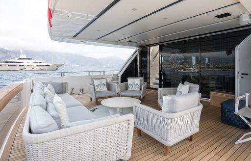 Charter yacht KRISTO exterior seating