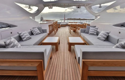 exterior spaces on yacht bon vivant