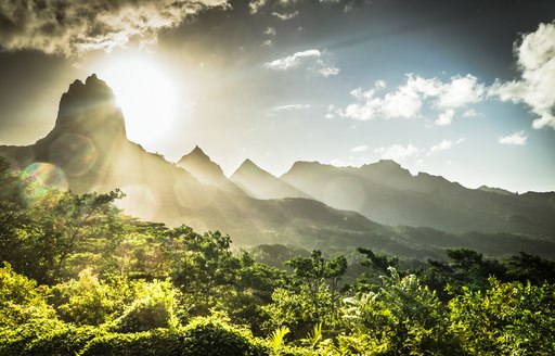 Tahiti mountains, South Pacific