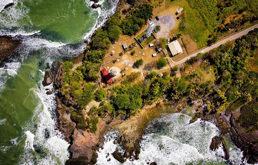 Galera Point Lighthouse Trinidad & Tobago aerial view