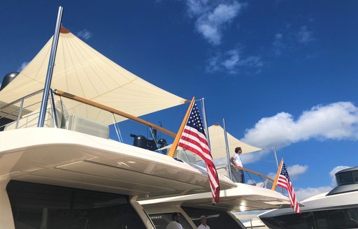 Motor yachts at FLIBS