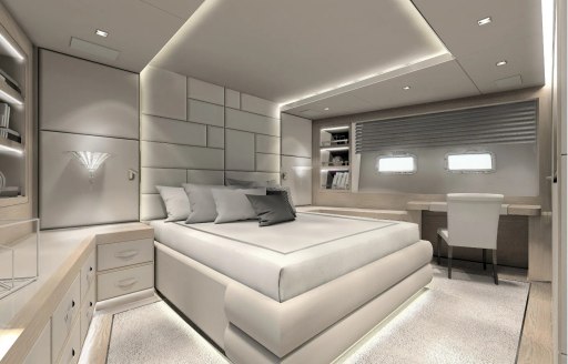 master cabin on yacht AAA