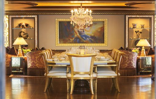 SOLANDGE yacht formal dining 