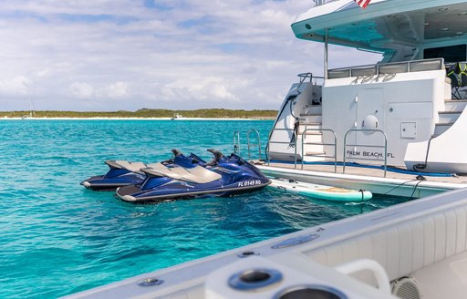 Charter yacht XOXO water toys deployed