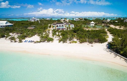 Turks & Caicos - Taylor Bay Beach aerial view