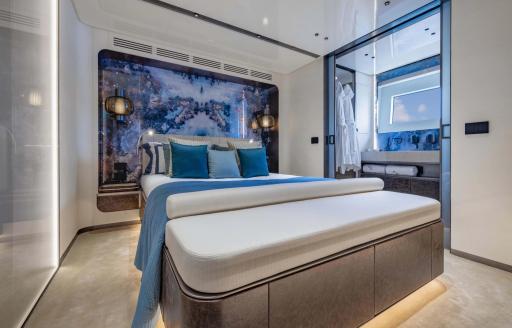 Guest cabin with double berth onboard charter yacht ACQUA CHIARA