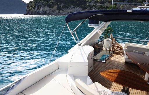 Charter yacht LADY B sun pads 