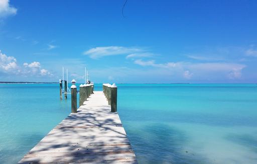 Pontoon reaching out to the sea