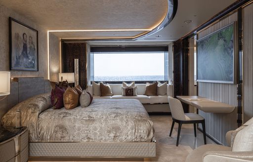 Guest cabin onboard charter yacht KISMET
