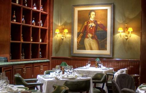 The colonial interior of the BAHAMIAN CLUB