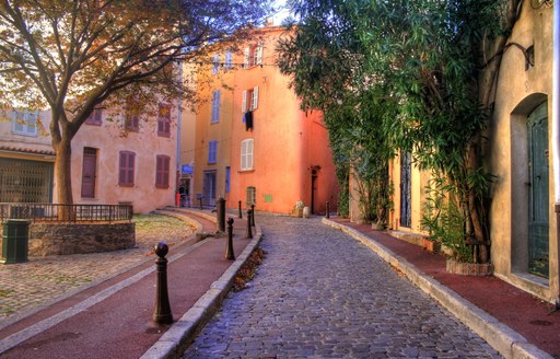 Street in the French town of St Tropez