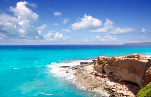 clear blue water in sardinia, italy