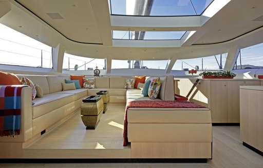 A social space onboard sailing yacht GANESHA