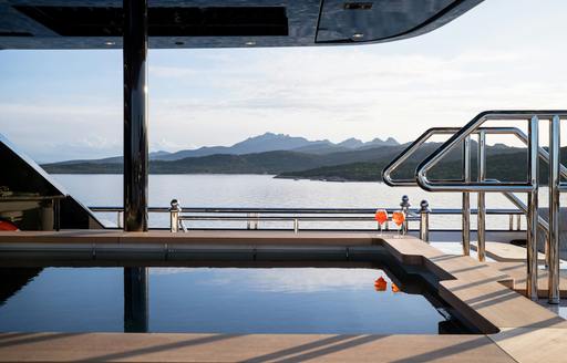 Charter yacht STARFIRE swimming pool