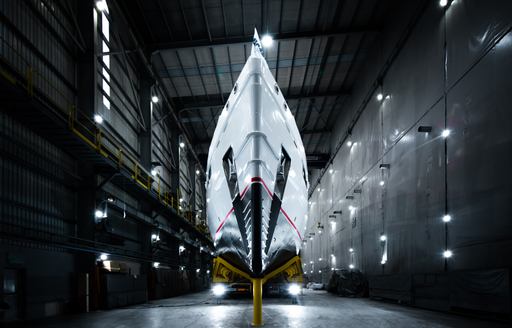 Charter yacht EMOTIONAL ground-view of bow