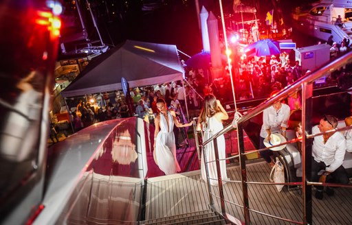 model catwalks on motor yacht Thailand Yacht Show at the Thailand Yacht Show 2016