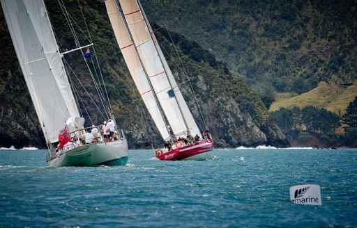 racing at the NZ Millennium Cup in the Bay of Islands, New Zealand