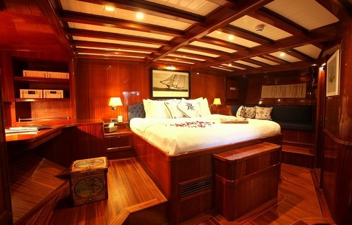 master suite on board luxury gulet  'Queen of Datca'