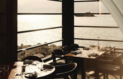 Valaora Nafplio dining area, sea view