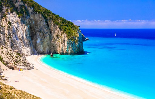 Sandy beach in Greece