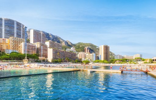 Overview of the coastline surrounding Monaco