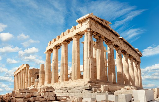 The Parthenon in Athens, Greece