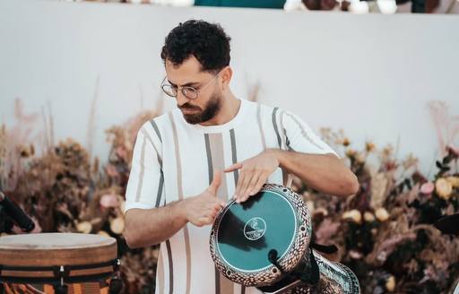 Drummer at Nikki Beach Dubai