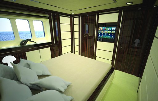 Superyacht GATSBY cabin with double bed