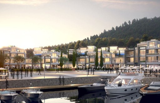 A rendering of the lifestyle area of Portonovi