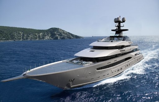 Superyacht KISMET underway