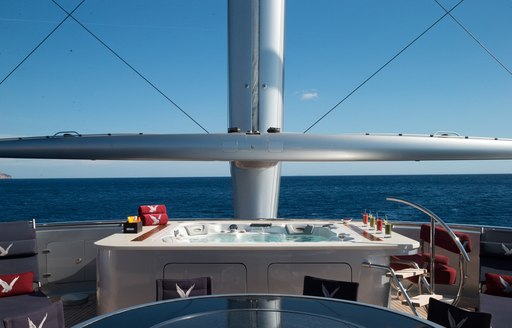 Jacuzzi onboard SY Maltese Falcon