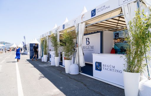 MYBA Charter Show exhibitor tents