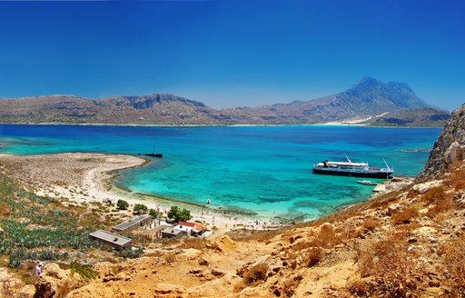 beautiful coastline in Crete, Greece