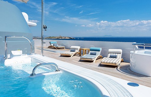 Sundeck onboard charter yacht BOADICEA