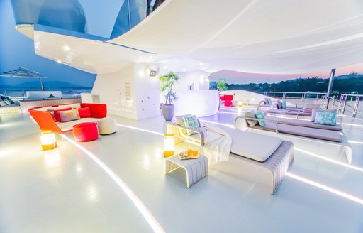 superyacht saluzi alfresco area