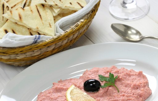 Taramasalata, cod roe dip, Greek food