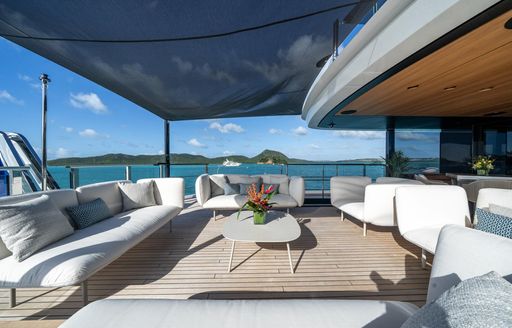 Charter yacht WHITE STAR exterior deck space