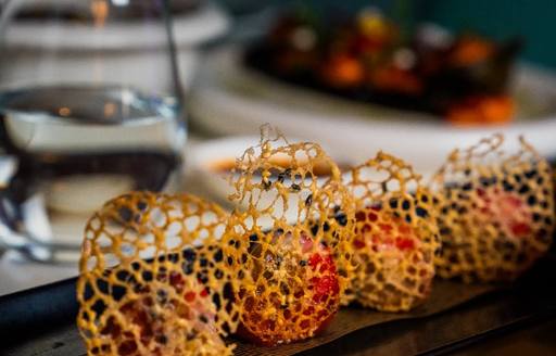 Premium plated cuisine at Hakkasan