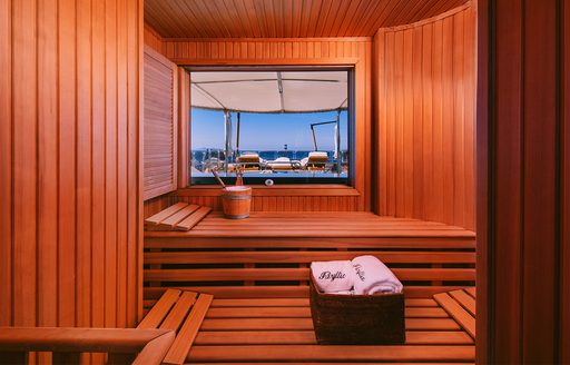 Charter yacht DILARA sauna
