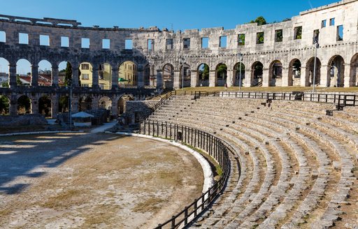 Ancient Roman Amphitheater in Pula, Istria, Croatia