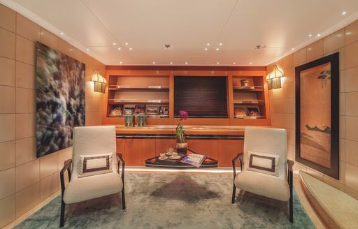 Superyacht charter MALTESE FALCON interior seating