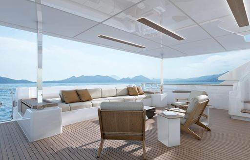 penelope yacht seating area