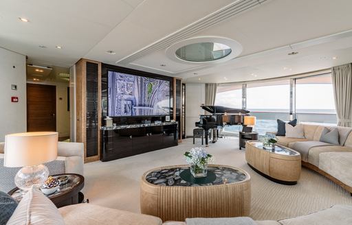 Superyacht charter AFTER YOU interior lounge