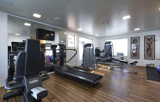 Gym on Superyacht CHAKRA