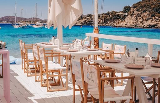 Nanai Beach Mallorca outdoor dining area