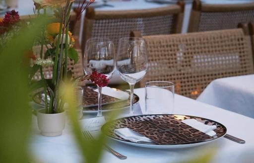 Copal Beach Cannes dining table