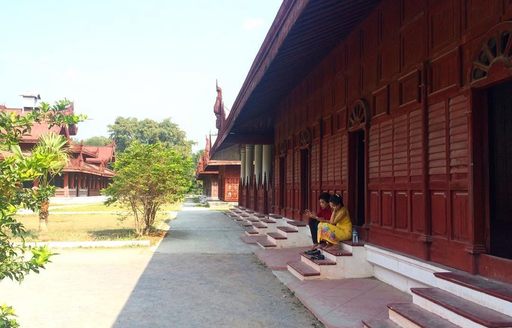Myanmar - Mandalay Palace courtyard