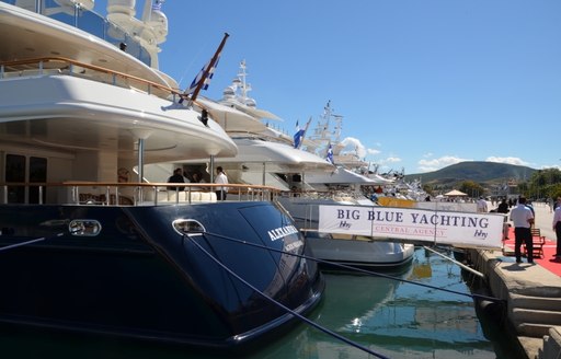 Big Blue Yachting banner at MEDYS 2014