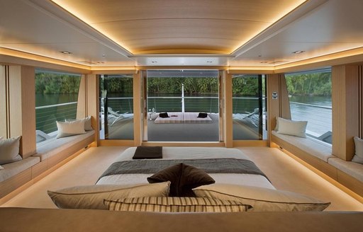 Superyacht 'Big Fish''s master suite