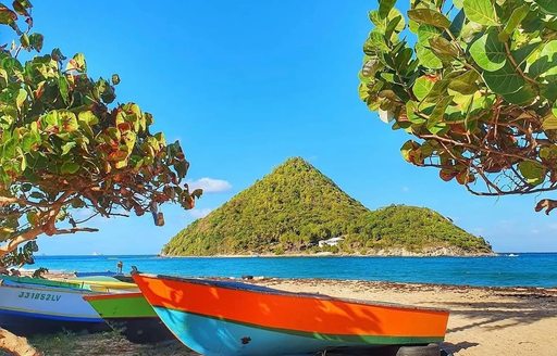 Grenada - Levera Beach boats